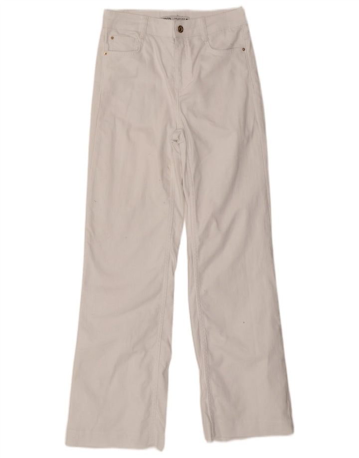 Damskie proste dżinsy Zara EU 36 XS W26 L29 Białe