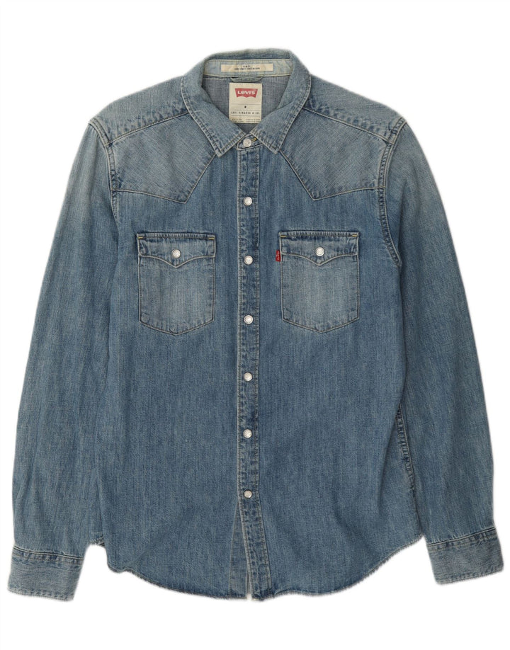 Męska koszula dżinsowa Levi's o dopasowanym kroju, średnioniebieska, bawełniana