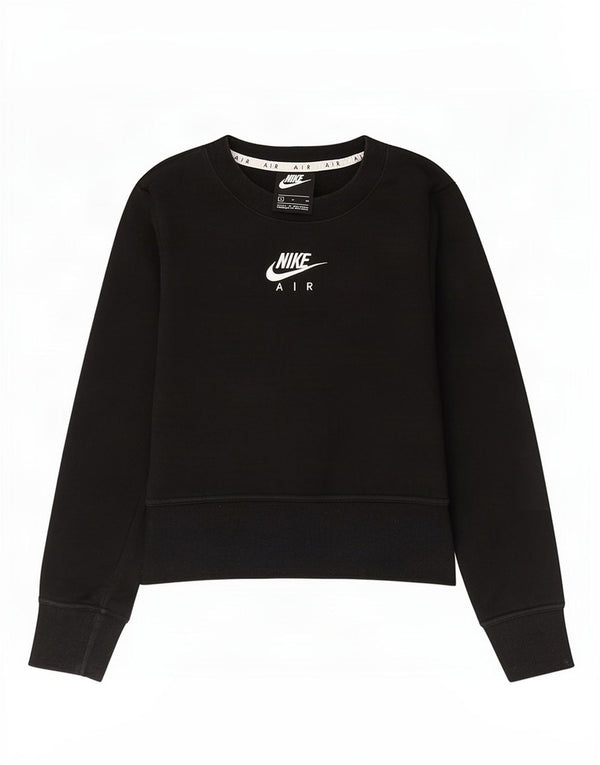 Damska bluza Nike Crop Graphic Jumper UK 10, mała, czarna bawełna