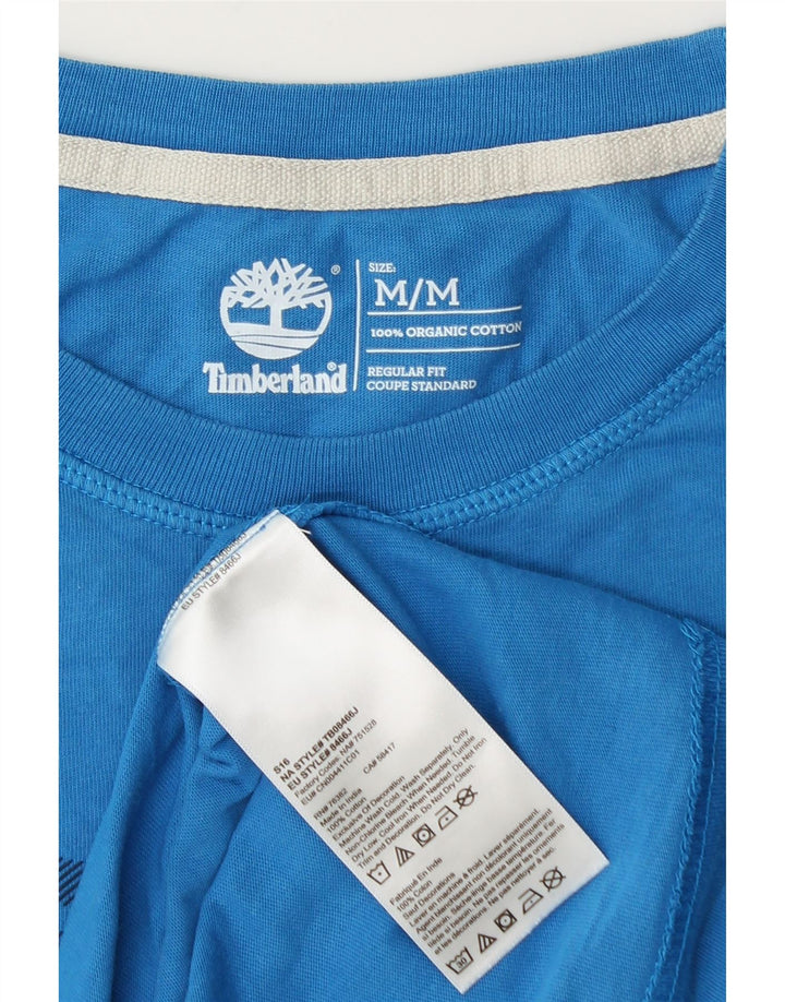 T-shirt męski Timberland Coupe Standard o regularnym kroju z grafiką, średni niebieski