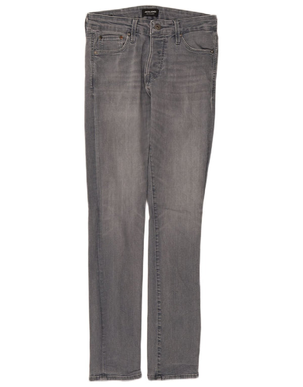 Męskie jeansy skinny Jack & Jones W30 L32 Szara bawełna
