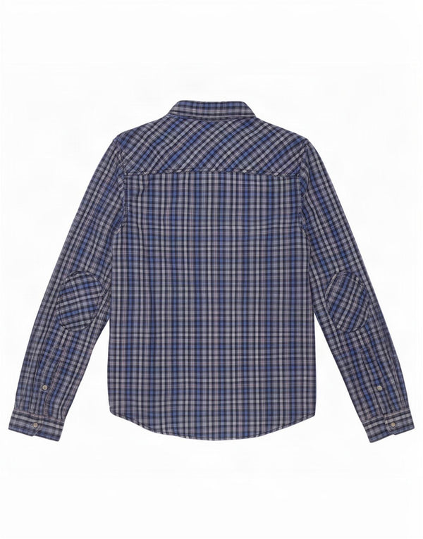 Męska koszula flanelowa Tommy Hilfiger, duża, niebieska bawełniana kratka