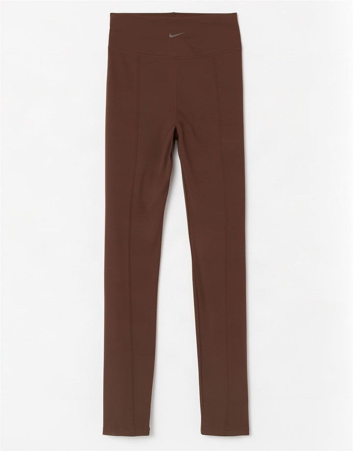 Damskie legginsy Nike Dri Fit UK 12, średni brązowy poliester