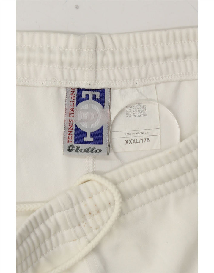 Chłopięce spodenki sportowe z grafiką LOTTO 15-16 lat 3XL Biały poliester