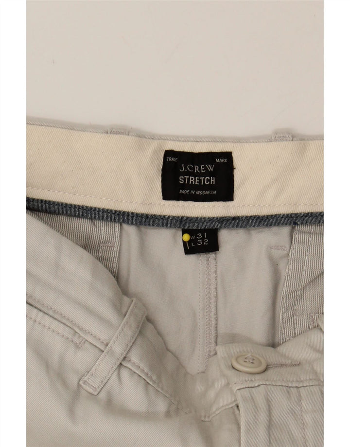 J. CREW Mens Slim Chino Trousers W31 L32 Grey Cotton Vintage J. Crew and Second-Hand J. Crew from Messina Hembry 
