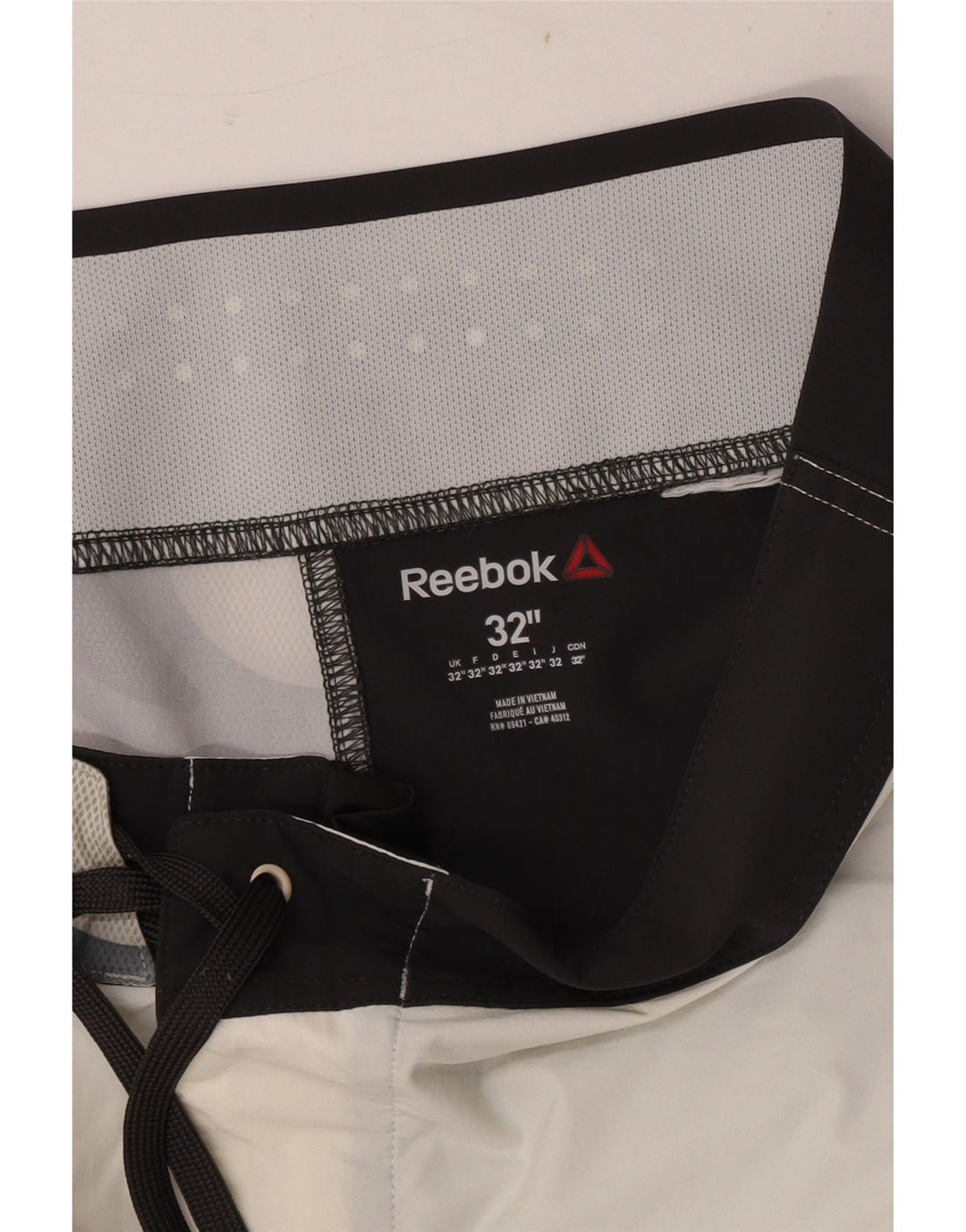Męskie spodenki kąpielowe Reebok Speedwick Graphic w kolorze średniej czerni