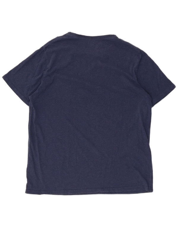Męska koszulka graficzna Joules Top XL, granatowa, bawełniana