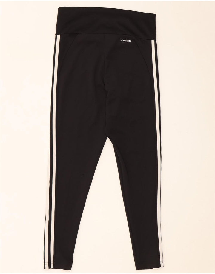 Damskie legginsy ADIDAS Aeroready UK 12/14, średni czarny poliester