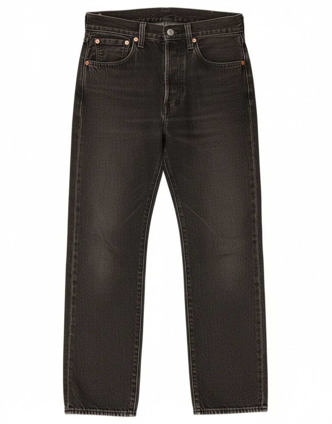 Męskie jeansy Levi's 501 Straight W28 L28 Szara bawełna