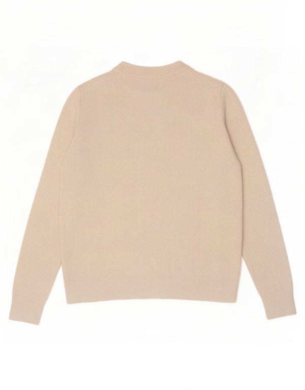 Marks & Spencer Damski sweter oversize z okrągłym dekoltem, UK 10, mały beż