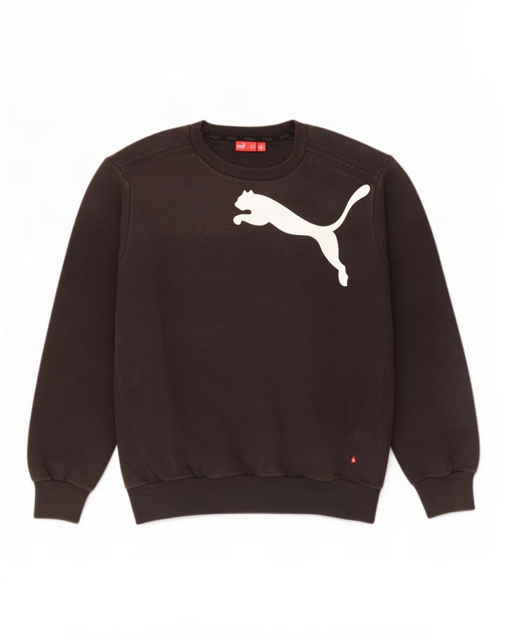Męska bluza z grafiką Puma, średnia czarna