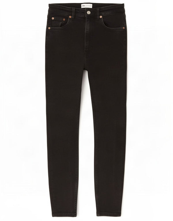 Dżinsy damskie Zara Crop Skinny EU 38 Small W28 L26 Czarna bawełna