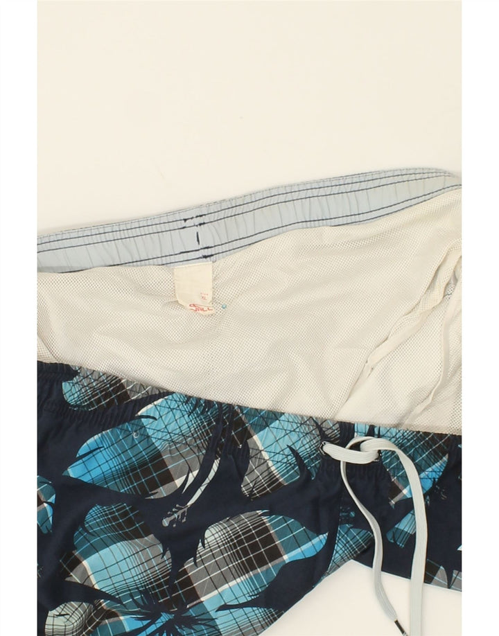 O'NEILL Mens Swimming Shorts XL Navy Blue Floral Polyester Vintage O'Neill and Second-Hand O'Neill from Messina Hembry 