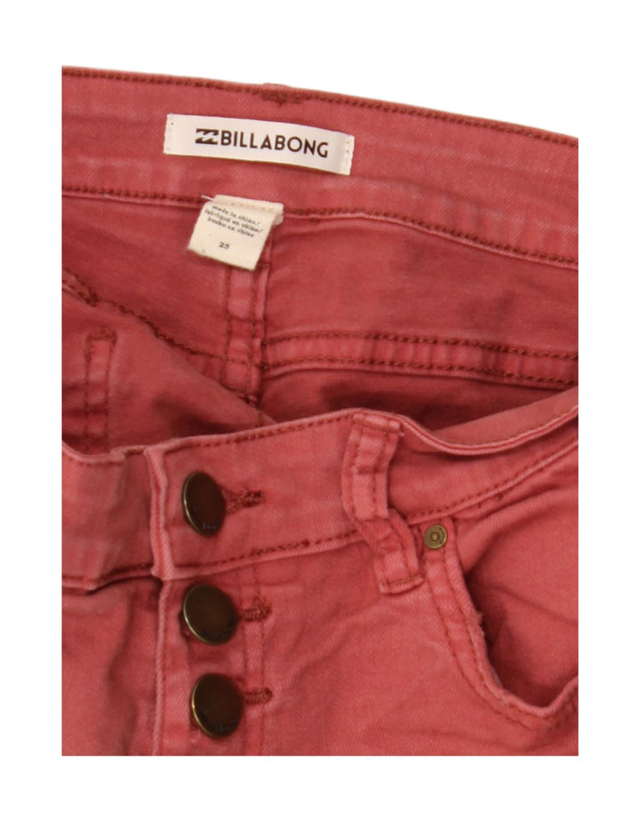 Damskie spodenki jeansowe Billabong w trudnej sytuacji W26 Małe czerwone bawełniane