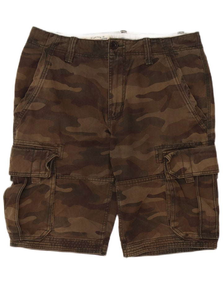 Męskie spodenki cargo Fat Face W32, średnia bawełna w kolorze khaki
