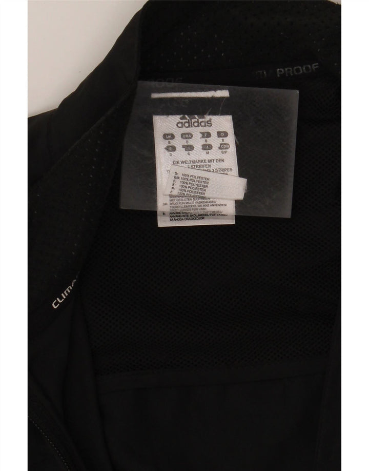 Męska kurtka przeciwdeszczowa ADIDAS Climalite UK 36, mała, czarna, poliester