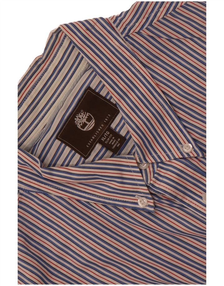 Męska koszula slim fit Timberland XL w niebieskie paski