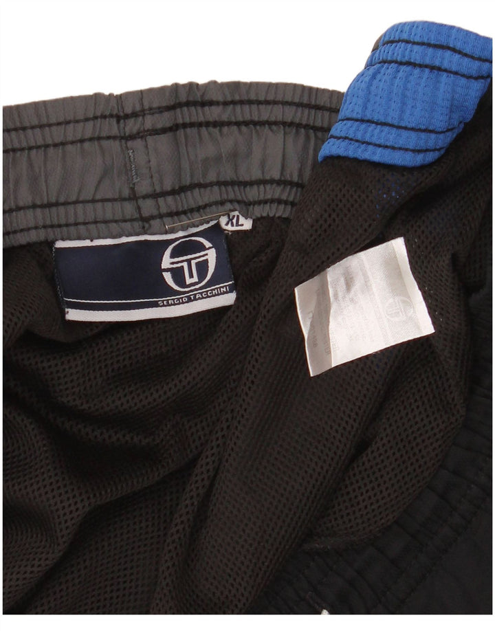 Męskie spodenki kąpielowe SERGIO TACCHINI XL, czarny poliester z blokami kolorów