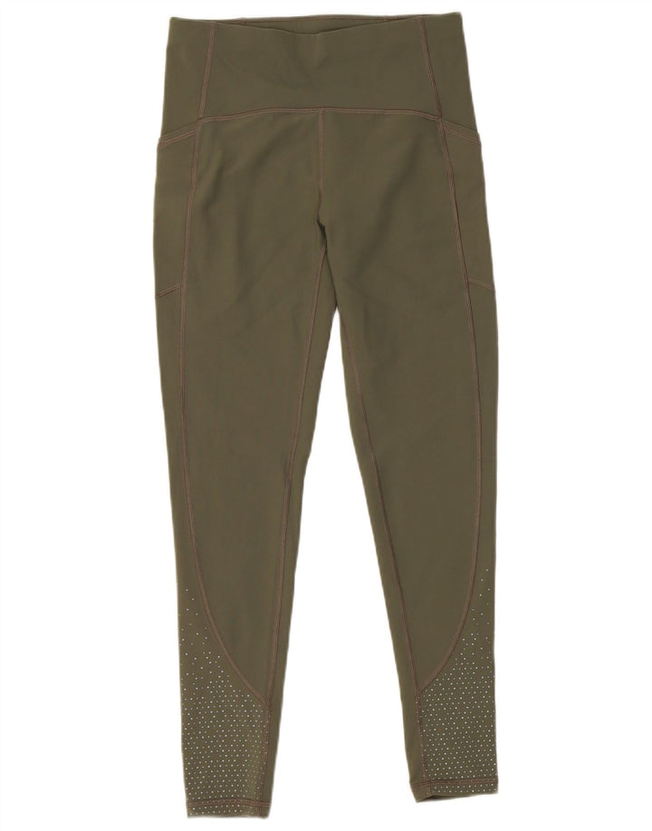 Legginsy damskie Lululemon US 6 Średni zielony nylon w cętki