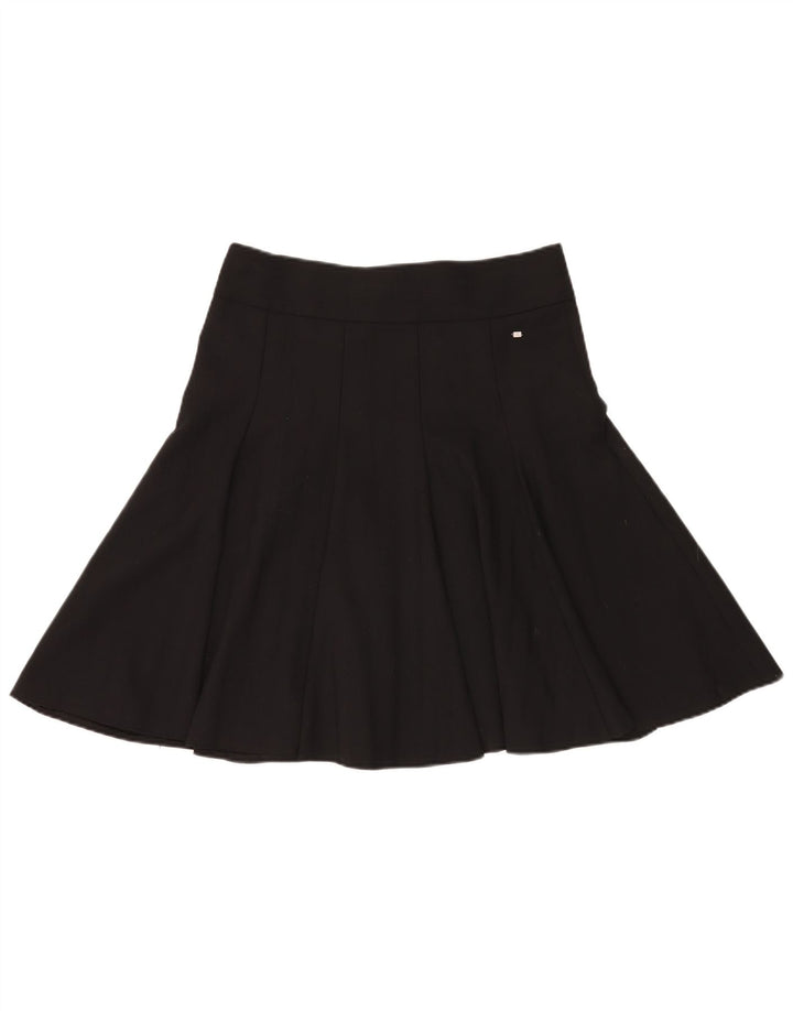 Damska plisowana spódnica Tommy Hilfiger US 8 Medium W32 Czarna wełna