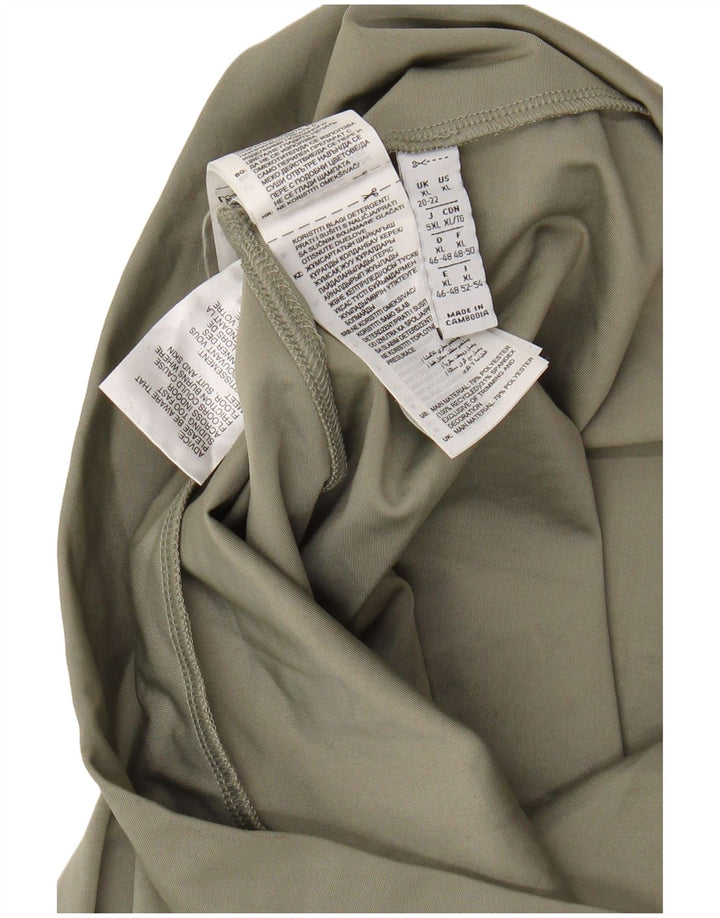 Legginsy damskie ADIDAS UK 20/22 XL Khaki, poliester