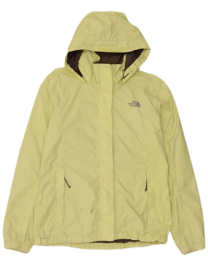 Damska kurtka przeciwdeszczowa z kapturem The North Face UK 14, średni żółty nylon