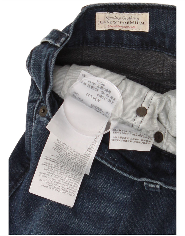Męskie jeansy Levi's 512 Slim Tapered W34 L32 Granatowa bawełna