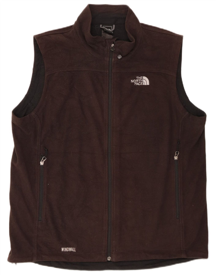 The North Face Mens Fleece Gilet UK 40 Large Black Polyester
