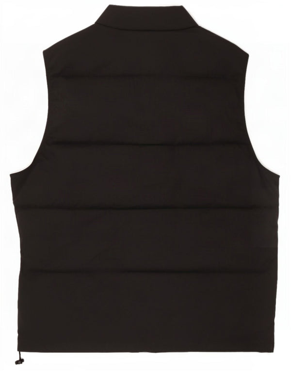Zara Mens Padded Gilet UK 38 Medium Black Polyester