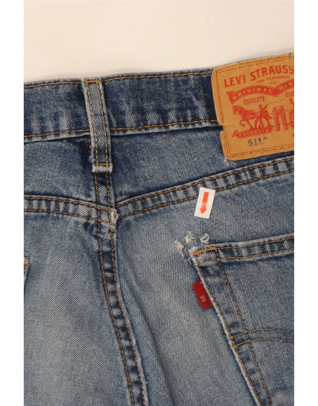 Damskie jeansy Levi's 511 Slim W30 L32 Niebieskie bawełniane