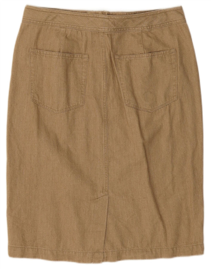 RALPH LAUREN Damska spódnica ołówkowa US 4 Small W30 Beżowa bawełna