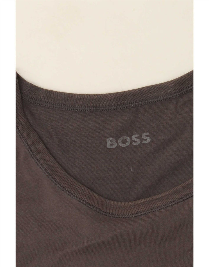 T-shirt damski Hugo Boss Top UK 14, duży, szary