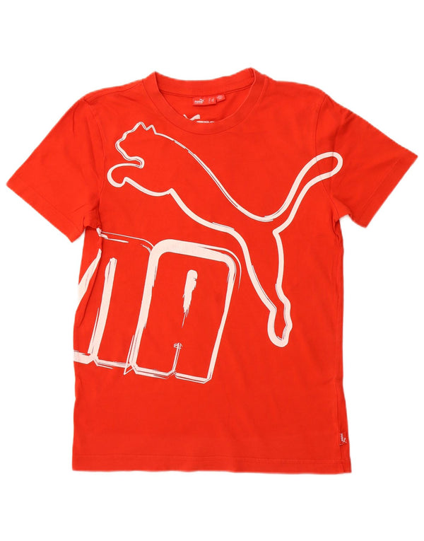Męski T-shirt z grafiką PUMA, mały, czerwony