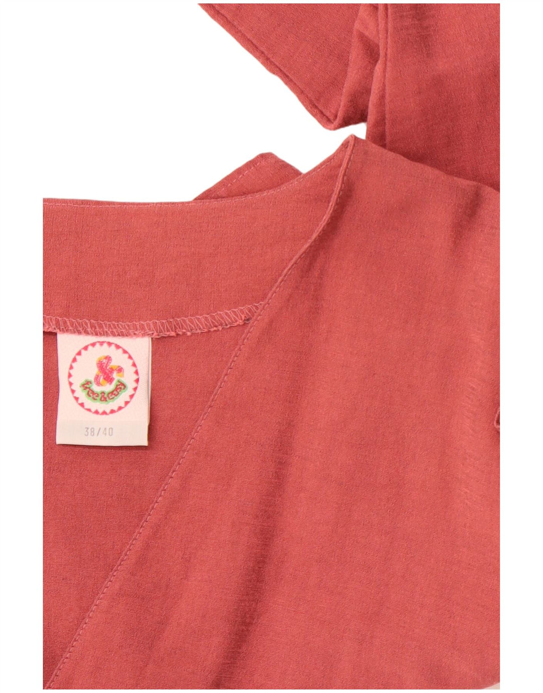 Damski krótki top VINTAGE UE 38/40 Średni różowy wiskoza