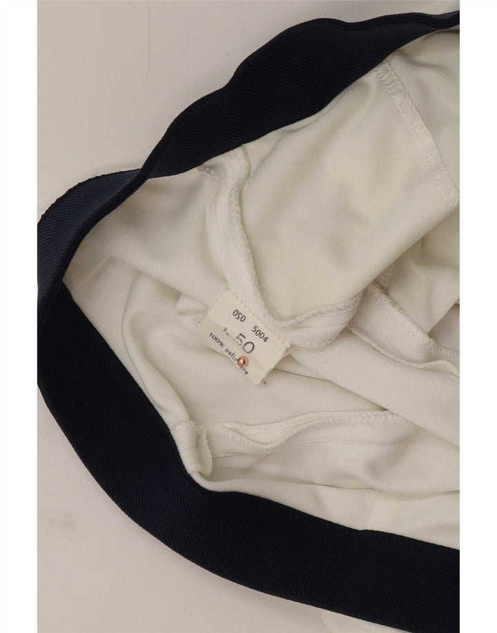 Męskie spodenki na co dzień w stylu vintage IT 50 Large W30 Biały poliester z blokami kolorów
