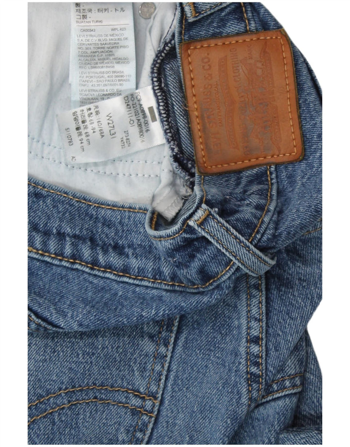 Damskie jeansy Levi's z wysokim stanem W27 L31 Niebieskie bawełniane
