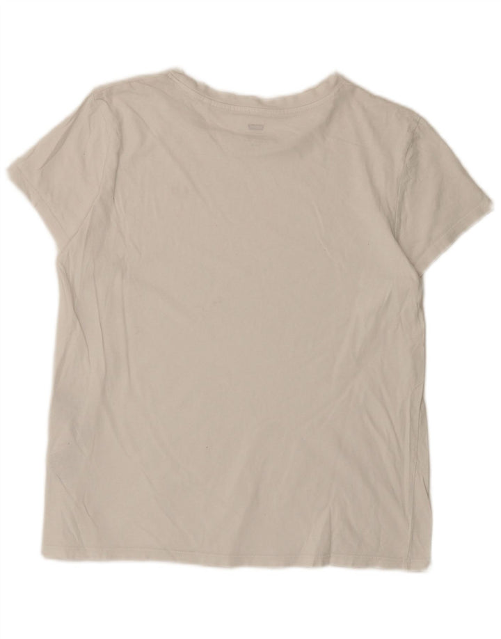 Damska koszulka Levi's Top UK 16 Large4 Biała bawełna