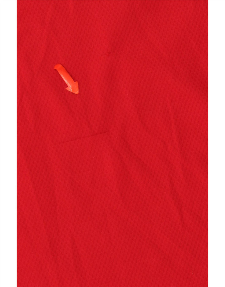 Męski T-shirt Nike Dri Fit, duży, czerwony, poliestrowy blok kolorów