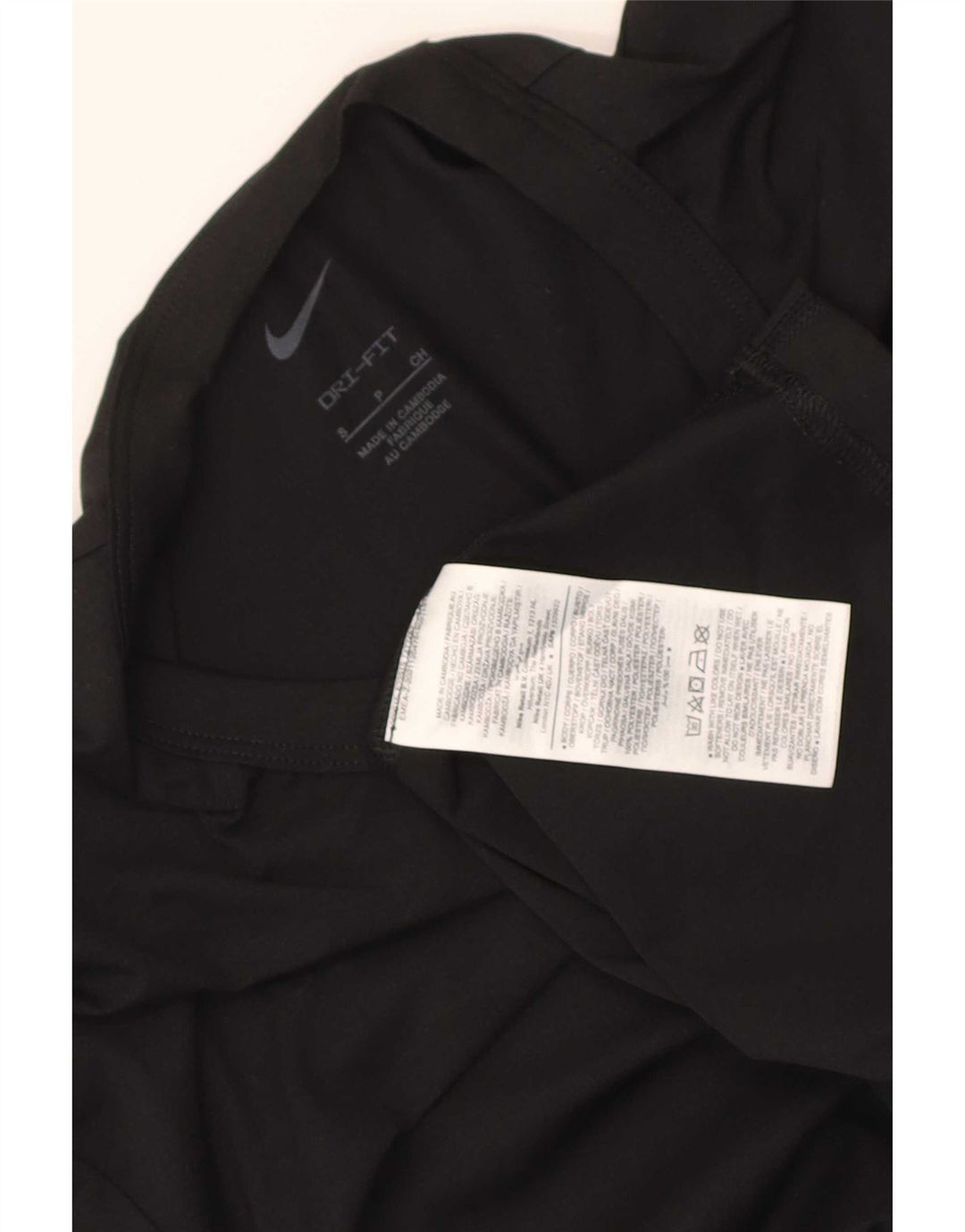 Męski T-shirt Nike Dri Fit, mały, czarny poliester