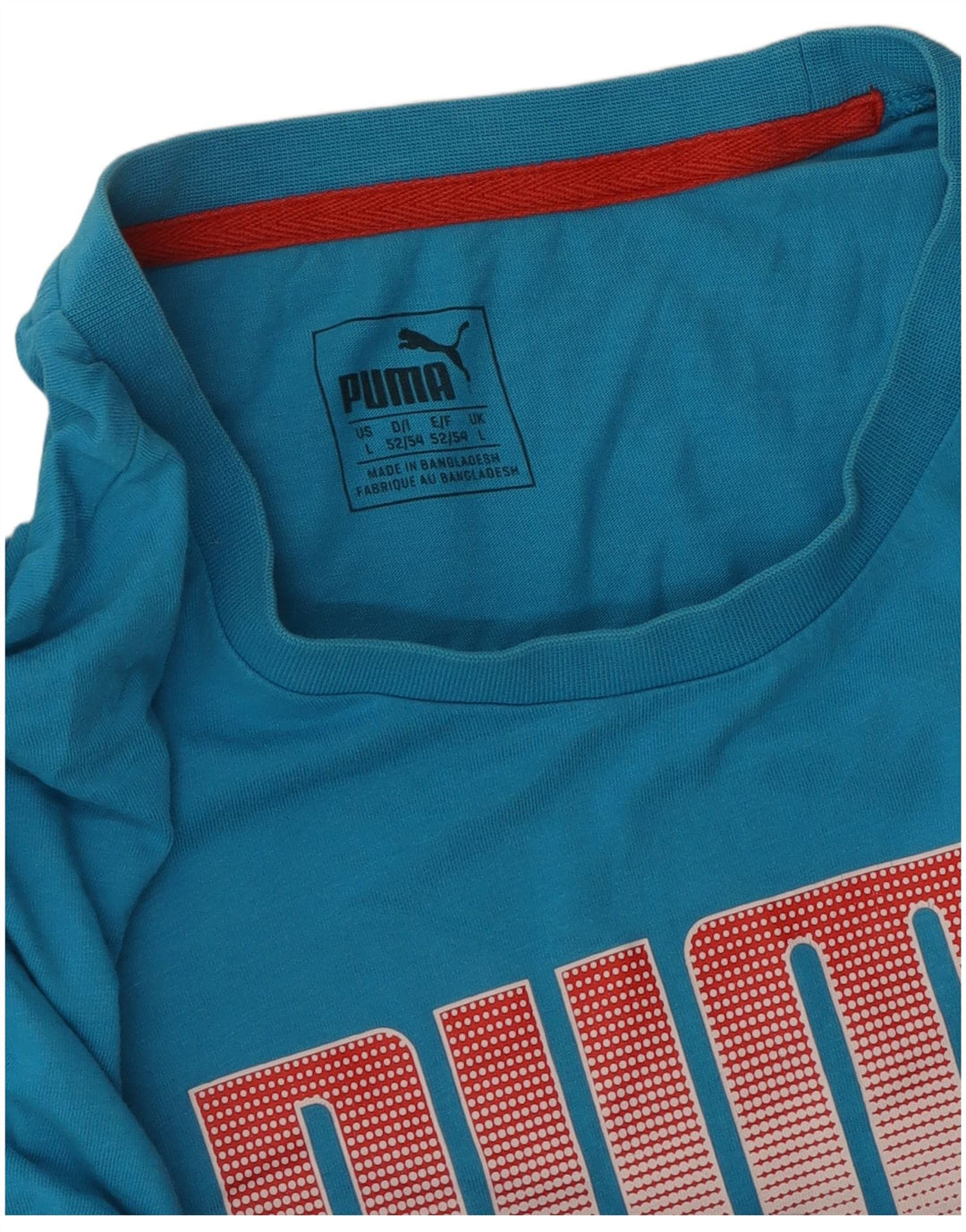 Męski T-shirt z grafiką PUMA, duży, niebieski