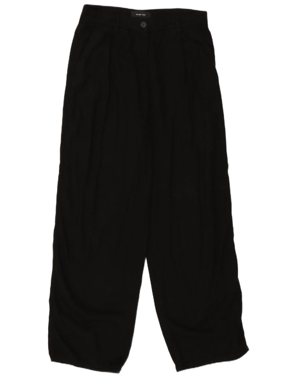 Spodnie damskie Massimo Dutti Straight Casual EU 38 Small W28 L31 Black