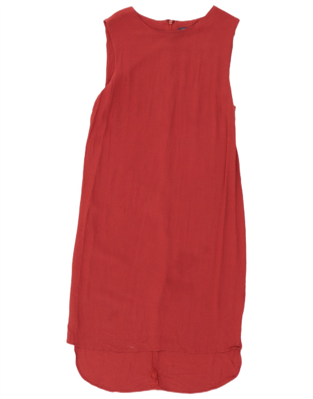 Marks & Spencer Damska sukienka typu shift bez rękawów UK 10 Small, czerwona wiskoza