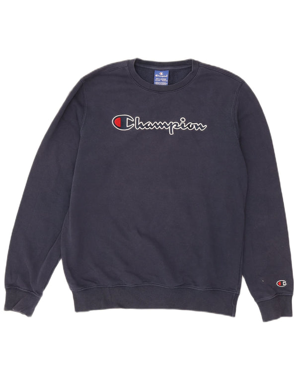 Chłopięca bluza z grafiką Champion, 15-16 lat, 2XL, granatowa, bawełniana