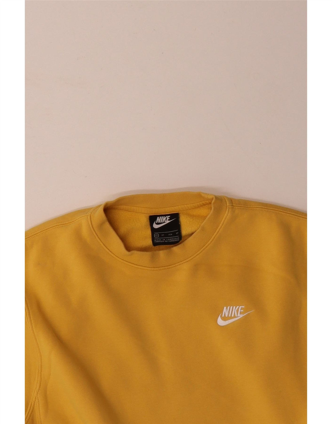 Męska bluza NIKE Sweter XS Żółta, bawełniana