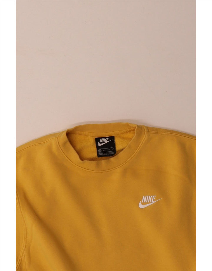 Męska bluza NIKE Sweter XS Żółta, bawełniana
