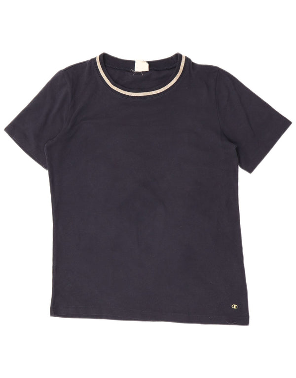 Koszulka damska Champion Easy Fit Top UK 20 2XL Granatowa, bawełniana