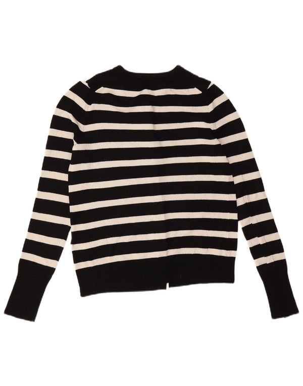 Sweter damski Zara Cardigan UK 10 Small Black Striped Wiskoza