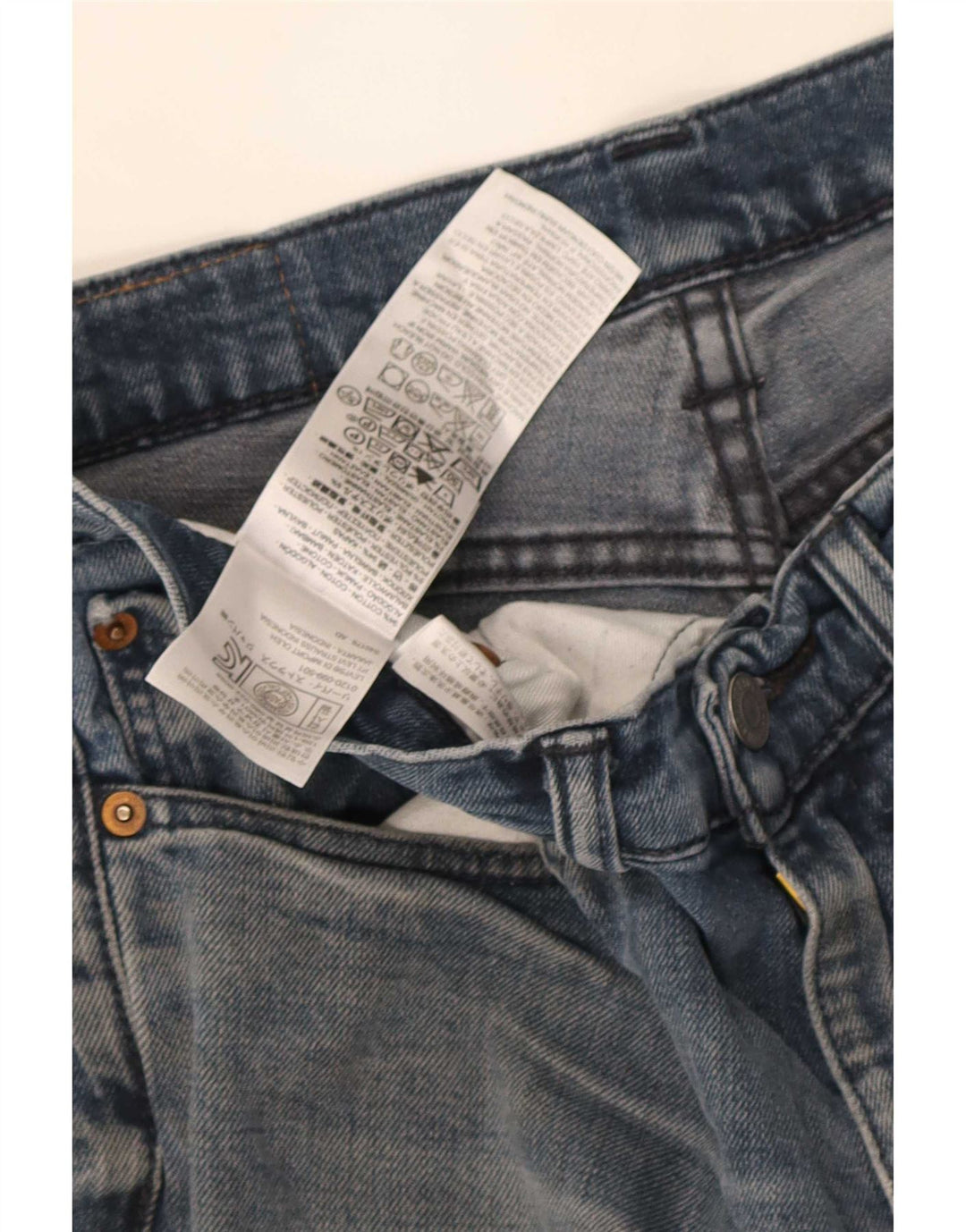 Męskie jeansy slim fit Levi's W32 L32 Niebieskie bawełniane