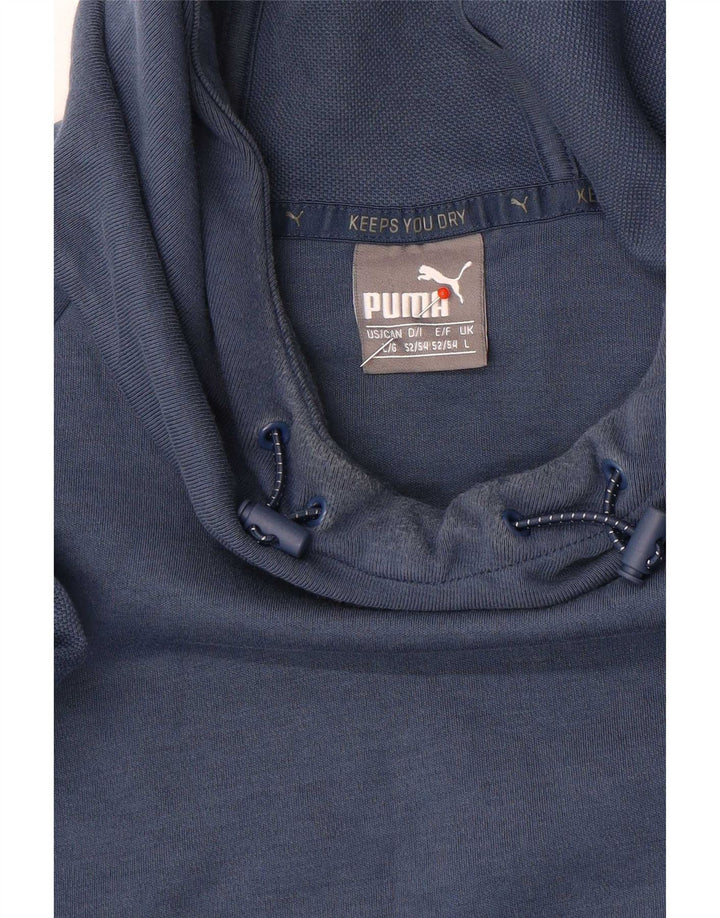Męski sweter z kapturem Puma, duży, niebieski