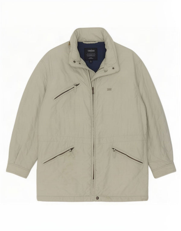 Think Różowa męska pikowana kurtka UK 42 XL, szara